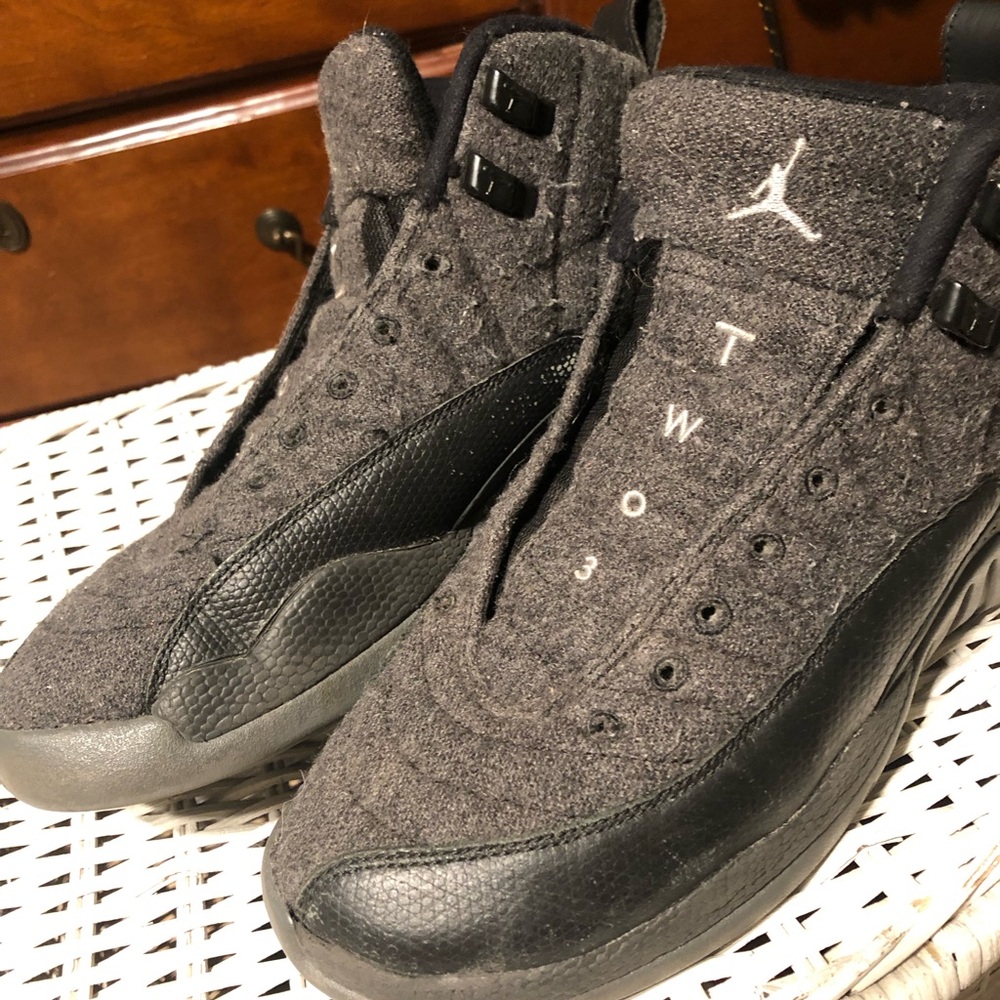 Jordan Charcoal and Black Men's Sneakers